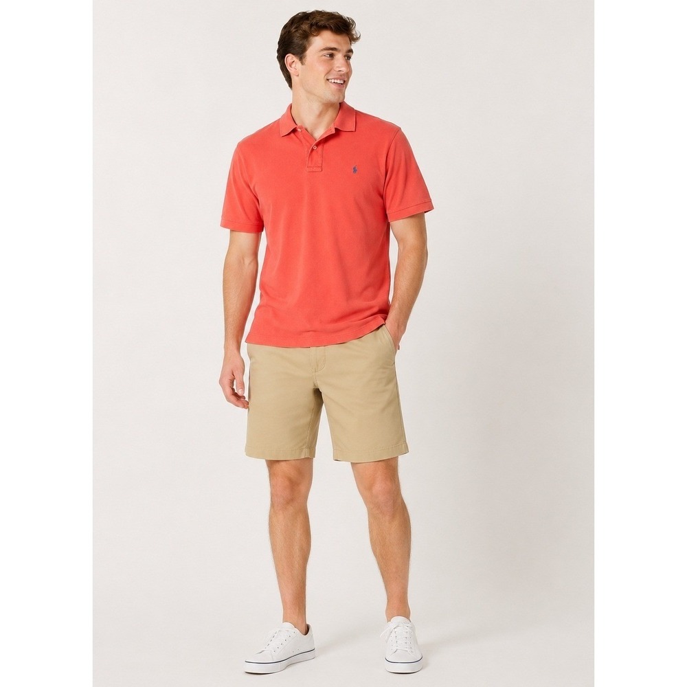 Vintage Polo Ralph Lauren Golf Polo Shirt Mens XL Orange 100% Cotton Small Pony